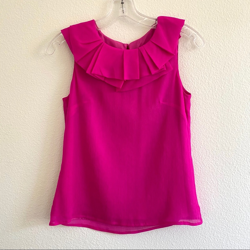 JCrew Sleeveless Silk Shirt